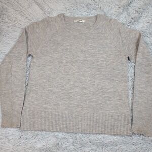 Magnolia Sweater Womens S Gray Wool Blend Soft Cozy Comfort Casual Preppy